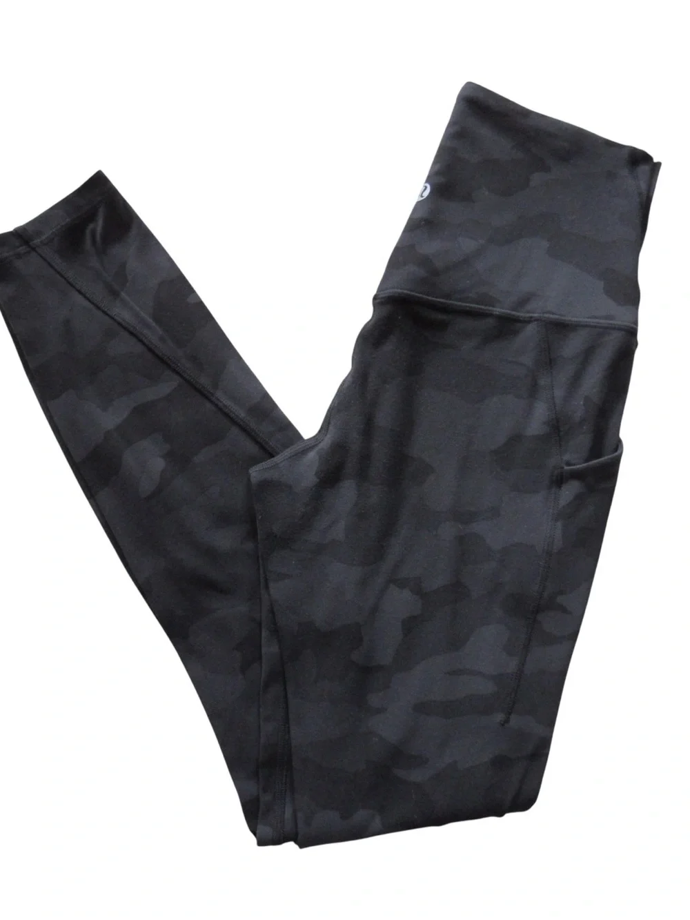 Lululemon Align High Rise Pant with Pockets 4 Camo Black 25 Inch Inseam Nulu